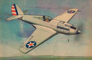 Curtis X.P.40 Fighter Monoplane, c1944. tekijältä Unbekannt