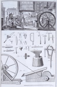Ruokailuvälineiden valmistus, 1750-luku tekijältä Unbekannt