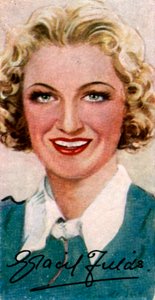 Dame Gracie Fields, 1898-1979, englantilainen laulaja ja koomikko, 1900-luku tekijältä Unbekannt