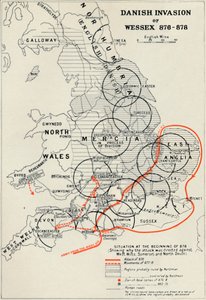 Tanskan hyökkäys Wessexiin 876-878, 1935 tekijältä Unbekannt