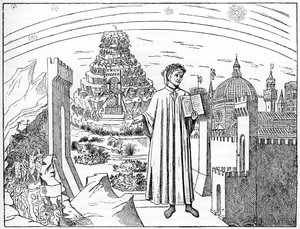 Dante 1265-1321, Firenze ja helvetin seitsemän ympyrää, 1882 tekijältä Unbekannt