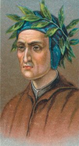 Dante Alighieri 1265-1321, italialainen firenzeläinen runoilija, 1924 tekijältä Unbekannt