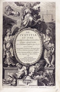 De iustitia et iure, Leonardus Lessius, 1632. tekijältä Unbekannt