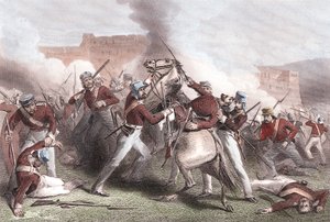 Prikaatikierteen Adrian Hopen kuolema, Intian kapina, 15. huhtikuuta 1858 tekijältä Unbekannt