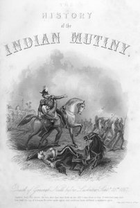 Kenraali Neillin kuolema ennen Lucknowia, 25. syyskuuta 1857, c1860 tekijältä Unbekannt