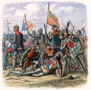 Henry Percy Harry Hotspur kuoli Shrewsburyn taistelussa, 21. heinäkuuta 1403, c1860 tekijältä Unbekannt