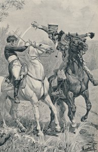 Prinssi Louisin kuolema Saalfeldissä, 1806, 1896. tekijältä Unbekannt
