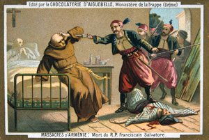 Pastori Isä Salvatoren, fransiskaanilunkin, kuolema 1895 tekijältä Unbekannt