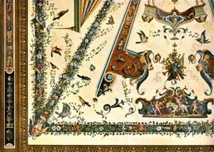 Sisustus Uffizi-galleriassa Firenzessä, Italiassa, 1928. tekijältä Unbekannt