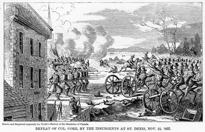 Eversti Goren tappio kapinallisten toimesta St Denisissä, 22. marraskuuta 1837, 1877 tekijältä Unbekannt
