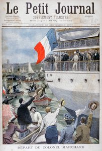 Eversti Marchandin lähtö Marseillesta, 1900 tekijältä Unbekannt