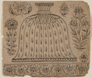 Suunnittelu vesipiippualustaan, 1800-luvun loppu. tekijältä Unbekannt