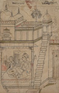 Desvarari Ragini: Folio ragamala-sarjasta Garland of Musical Modes, 1700-luvun alku. tekijältä Unbekannt