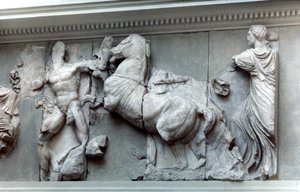 Yksityiskohta Pergamon-alttarin suuresta friisistä, 180-159 eaa tekijältä Unbekannt