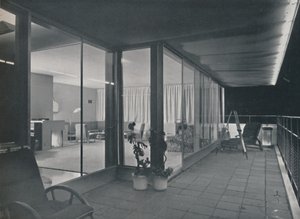 Yksityiskohdat Richard J. Neutrasin monikerroksisesta talosta, 1942 tekijältä Unbekannt