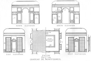 Yksityiskohdat salongista, Chateau de Montfermeil, Pariisi, 1924 tekijältä Unbekannt