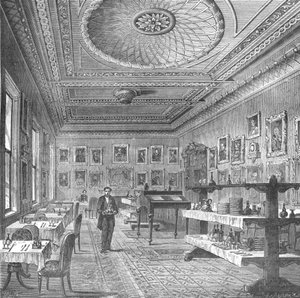 Garrick Clubin ruokasali, 1897 tekijältä Unbekannt