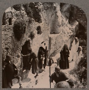 Opetuslapset naisten kanssa varhain Kristuksen haudalla, vuonna 1900 tekijältä Unbekannt