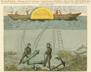 Sukeltajat pelastavat aseita merenpohjasta, c1855 tekijältä Unbekannt