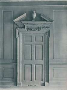 Paneloidun huoneen ovi, Early Georgian, 26, Hatton Garden, c1909 tekijältä Unbekannt