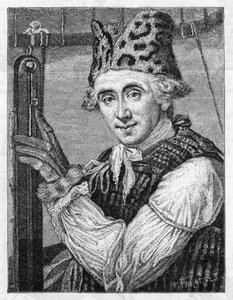 Tri John Jeffries, yhdysvaltalainen ilmapalloilija, 1786 tekijältä Unbekannt