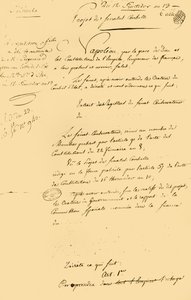 Luonnos gregoriaanisen kalenterin uudelleen perustamisesta, 29. elokuuta 1805, 1921. tekijältä Unbekannt