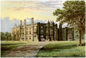 Drakelowe Hall, Derbyshire, Baronet Gresleyn koti, vuodelta 1880 tekijältä Unbekannt