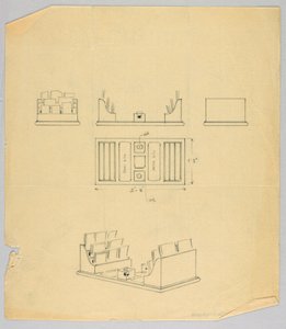 Piirustus, Design for Desk Set tekijältä Unbekannt