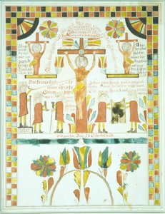 Piirustus ristiinnaulitsemisesta, 1800. tekijältä Unbekannt
