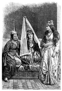 Druuse Prinsessa ja Libanonin Lady, 1895 tekijältä Unbekannt