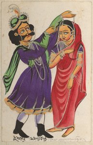 Dusmanta Garlanding Shakumtala, 1800-luku. tekijältä Unbekannt