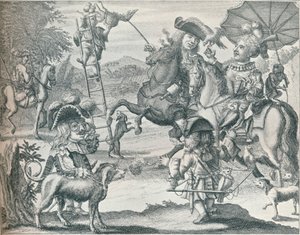 Dutch Skit on Falconry, c1716, 1916 tekijältä Unbekannt