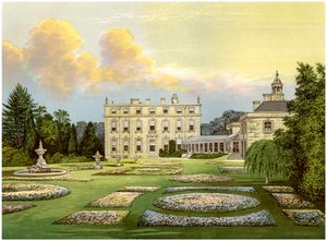Dytchley House, Oxfordshire, varakreivi Dillonin koti, vuodelta 1880 tekijältä Unbekannt