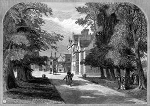 Itärintama ja pääsisäänkäynti, Sandringham, Norfolk, 1887 tekijältä Unbekannt