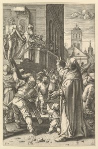 Ecce Homo, kirjasta The Passion of Christ, n. 1598-1617. tekijältä Unbekannt