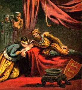 Edward of Woodstock, Walesin prinssi, vaimonsa Joanin, Walesin prinsessan kanssa, 1850 tekijältä Unbekannt