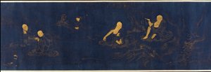 Kahdeksantoista Luohania, Ming-dynastia, 1500-luku. tekijältä Unbekannt