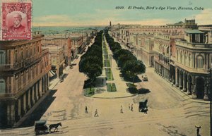 El Prado, Birds Eye View, Havanna, Kuuba, 1911 tekijältä Unbekannt