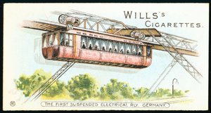 Sähköinen monorail-junarata Barmen-Elberfeldissä, nyt Wuppertalissa, Saksassa, 1901 tekijältä Unbekannt