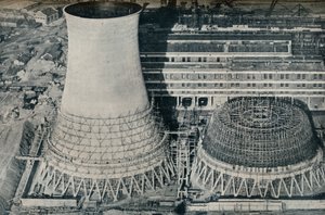 Sähkövoimala Water Ortonissa, Hams Hallissa, lähellä Birminghamia, 1928 tekijältä Unbekannt