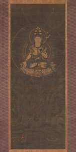 Yksitoistapäinen Kannon Fudaraka-vuorella, 1200-luvulla. tekijältä Unbekannt