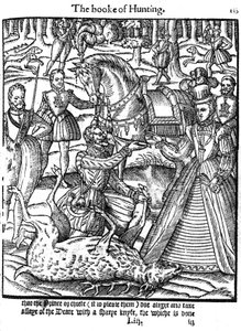 Elisabet I suorittamassa polttarit määrittäessään, 1576 tekijältä Unbekannt