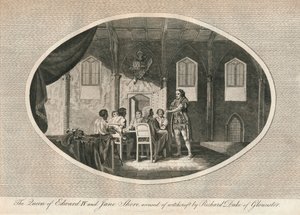 Gloucesterin herttua Richard syytti Elizabeth Woodvilleä ja Jane Shorea, 1483 1793 tekijältä Unbekannt