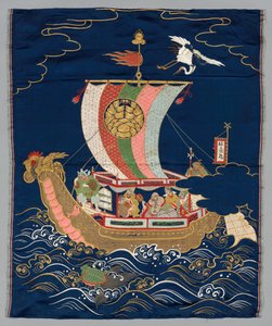 Brodeerattu Fukusa, 1800-luvun loppu - 1900-luvun alku. tekijältä Unbekannt