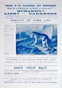 Enosin hedelmäsuolamainos, 1899 tekijältä Unbekannt