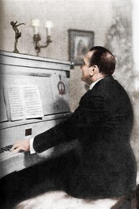 Enrico Caruso - Italian kuuluisa tenori pianonsoitossa, c1925 tekijältä Unbekannt