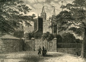 Greenwichin observatorion sisäänkäynti vuonna 1840, n. 1878. tekijältä Unbekannt