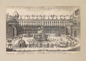 Ratsastusbaletti Wienin Hofburgin pihalla ..., 1667. tekijältä Unbekannt