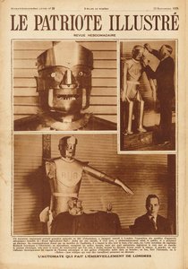 Eric, ensimmäinen brittiläinen robotti Model Engineers -näyttelyssä Lontoossa, 1928. tekijältä Unbekannt