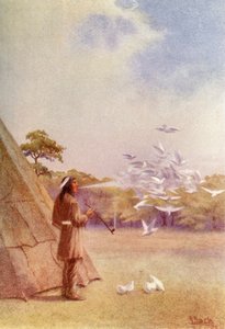 "Kaikki tapahtui kuten Man of Wood oli ennustanut", 1914. tekijältä Unbekannt